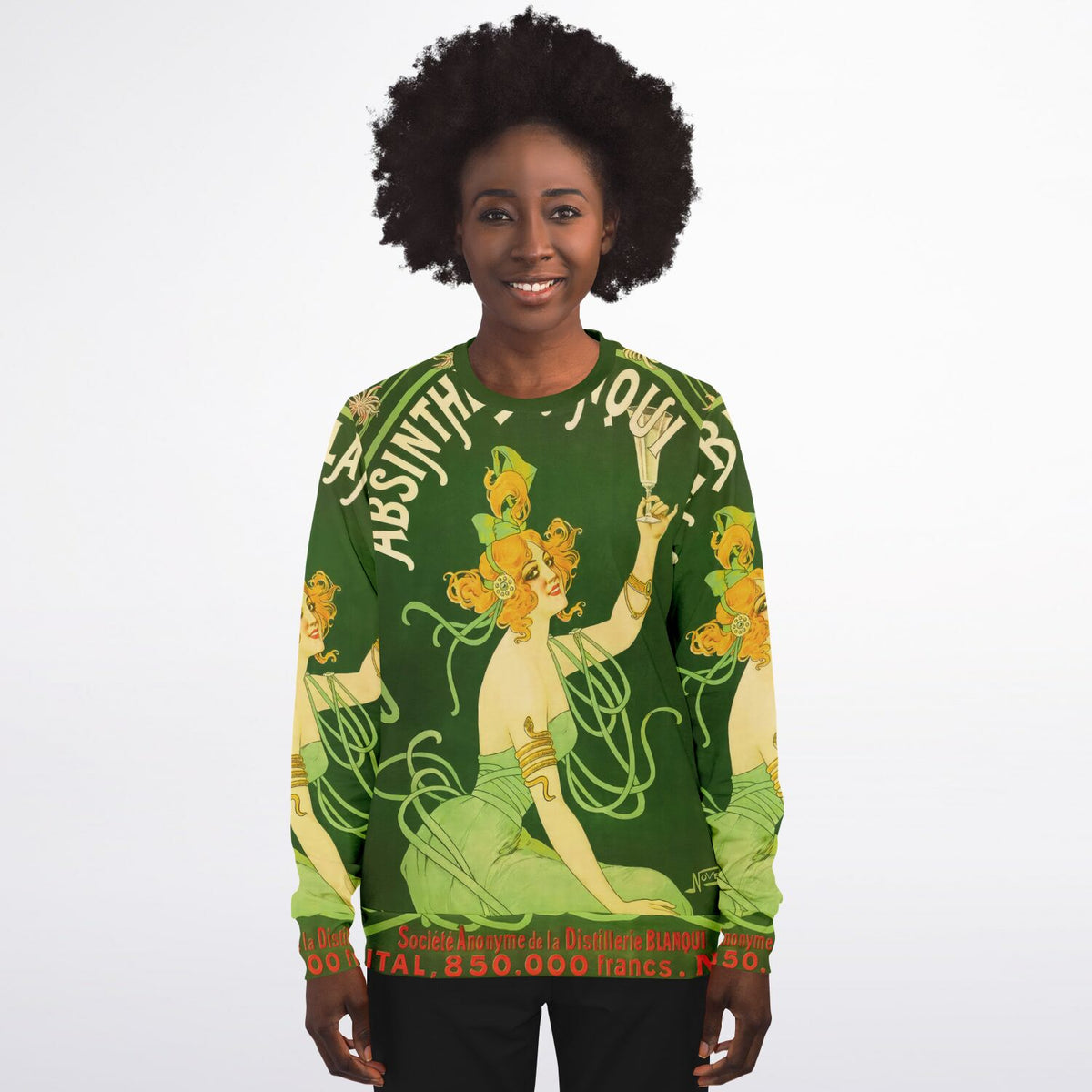 Vintage Absinthe Advert Art Nouveau Sweatshirt - Unisex Comfort