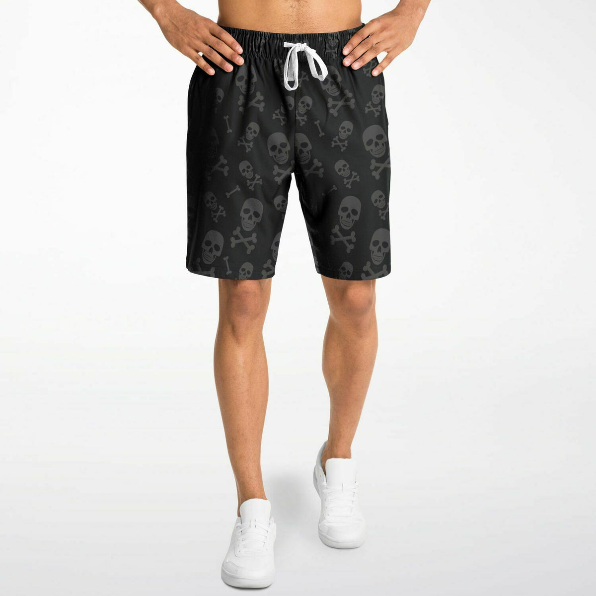 Skull and crossbones long shorts