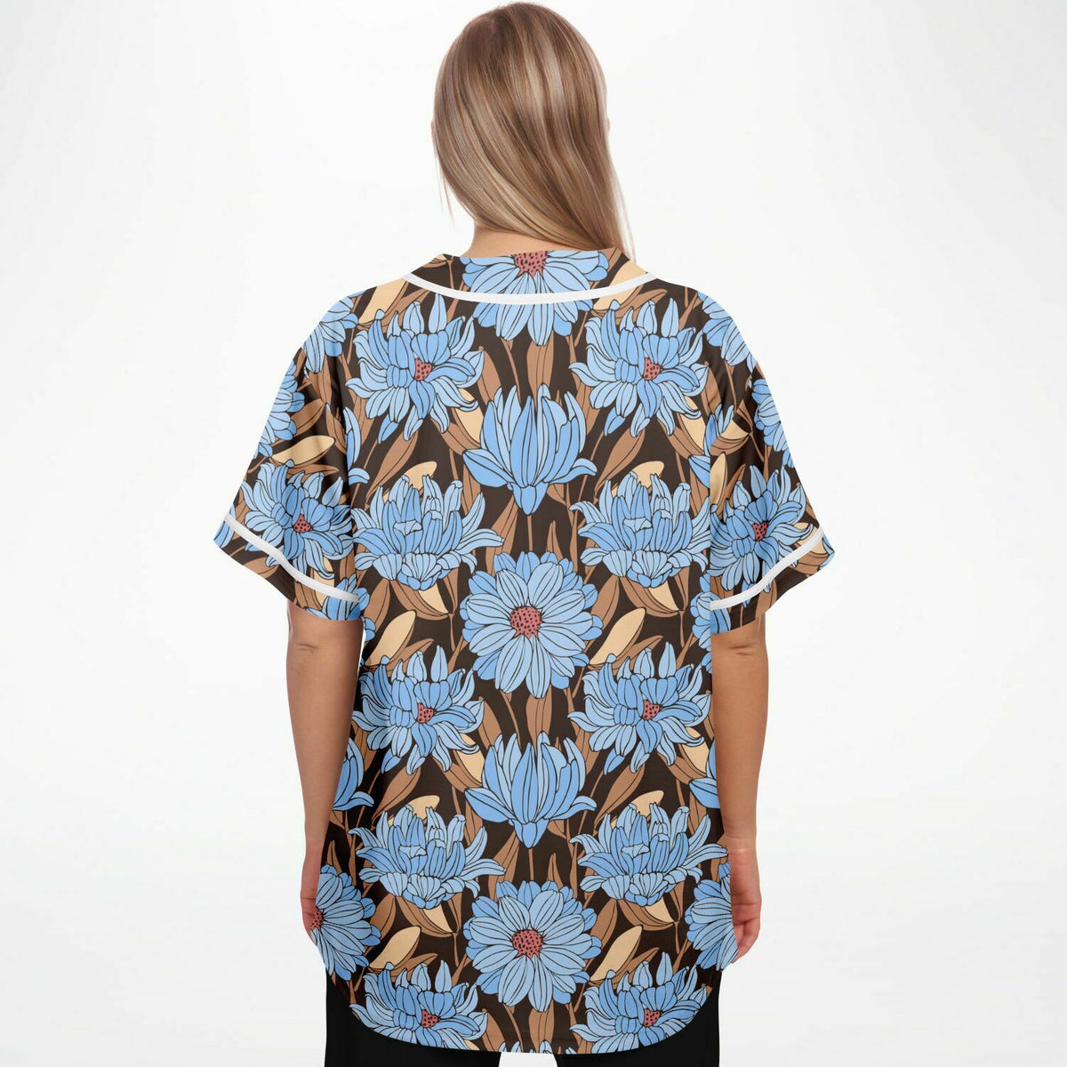 Art Nouveau Floral Baseball Jersey