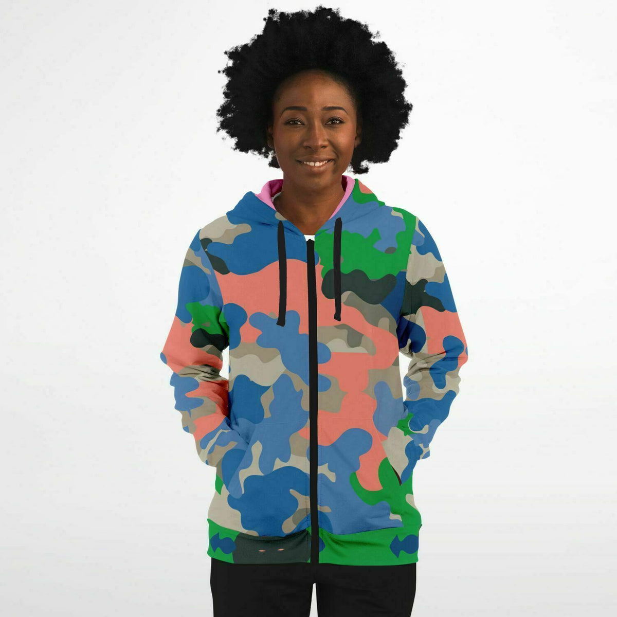 Street Camo Zip-Up Hoodie