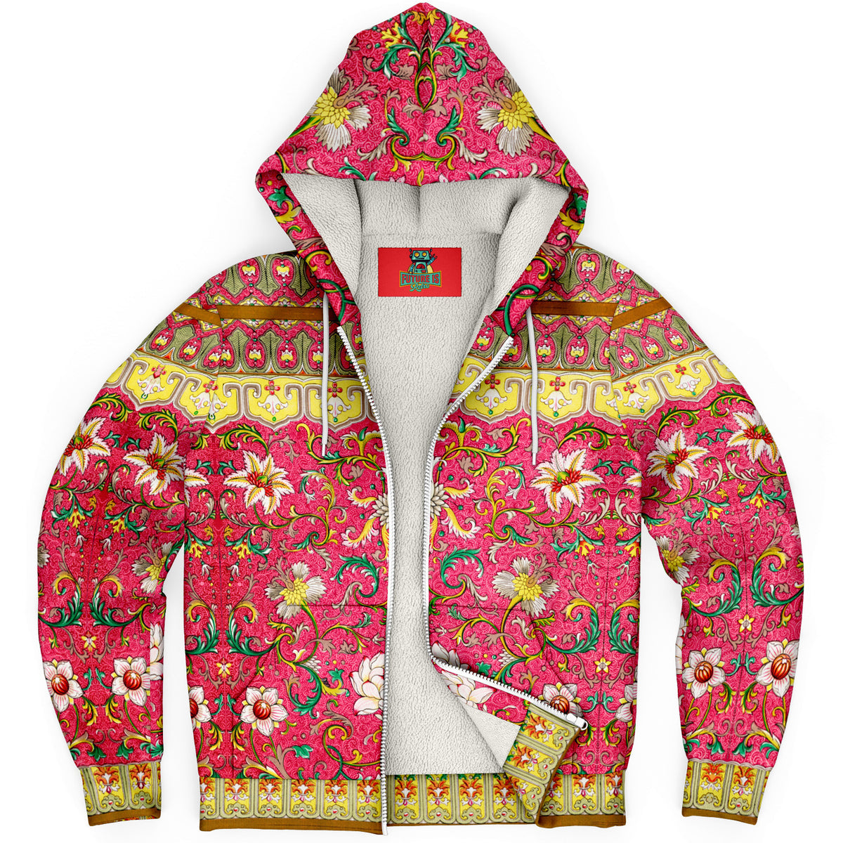 Art Nouveau Microfleece Ziphoodie - Owen Jones Museum Collection