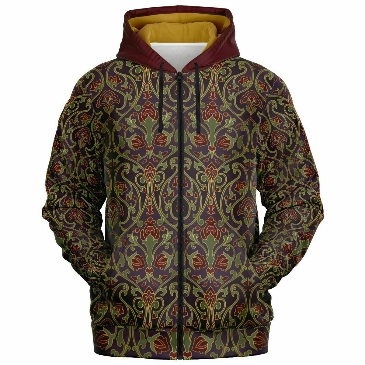 Art Deco Zip-Up Hoodie