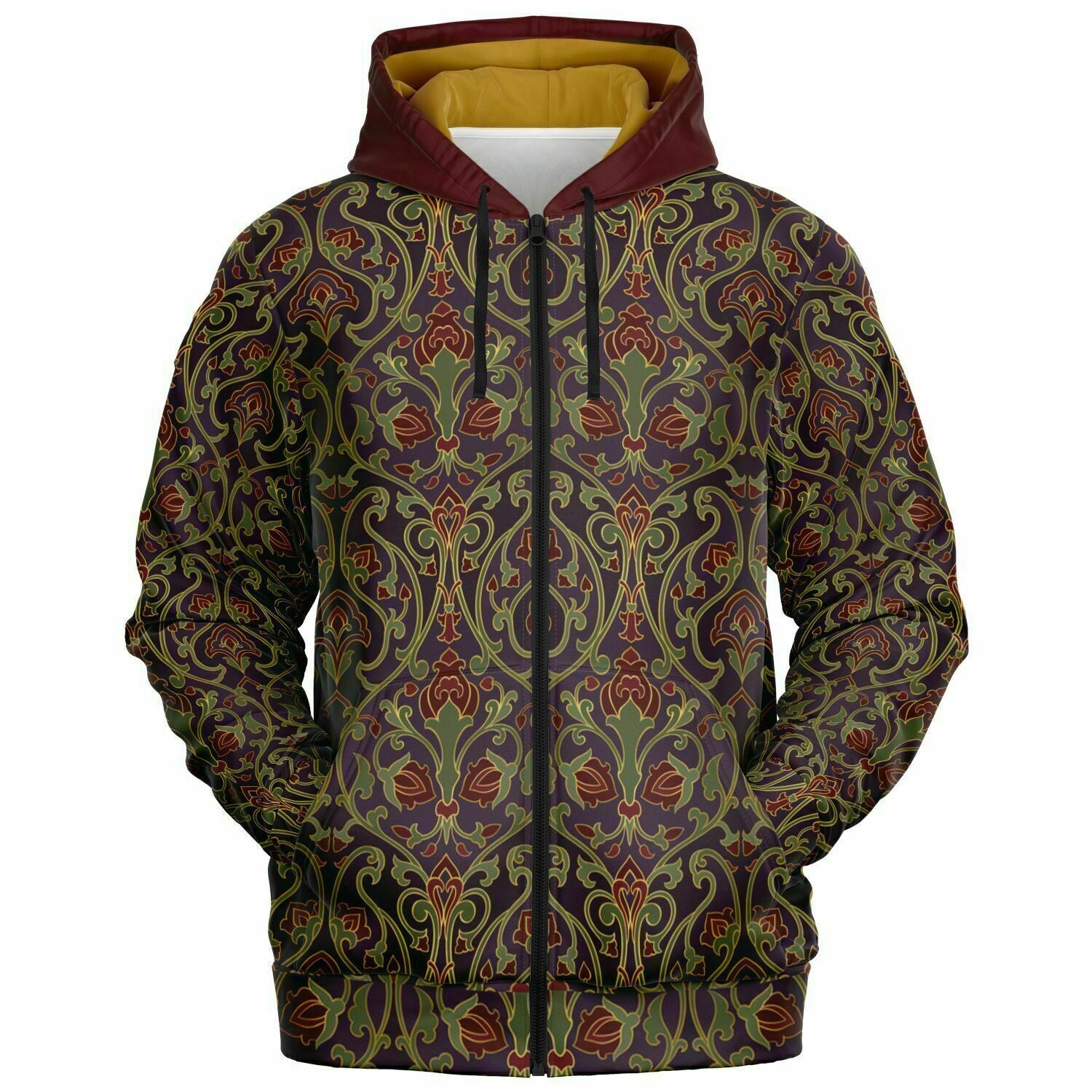 Art Deco Zip-Up Hoodie