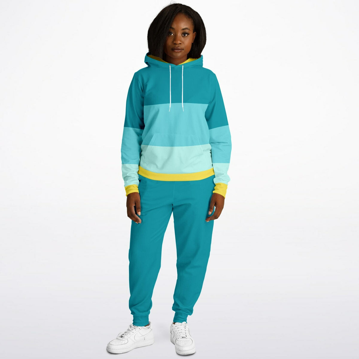 The Beach Colour Block Hoodie and Jogger set