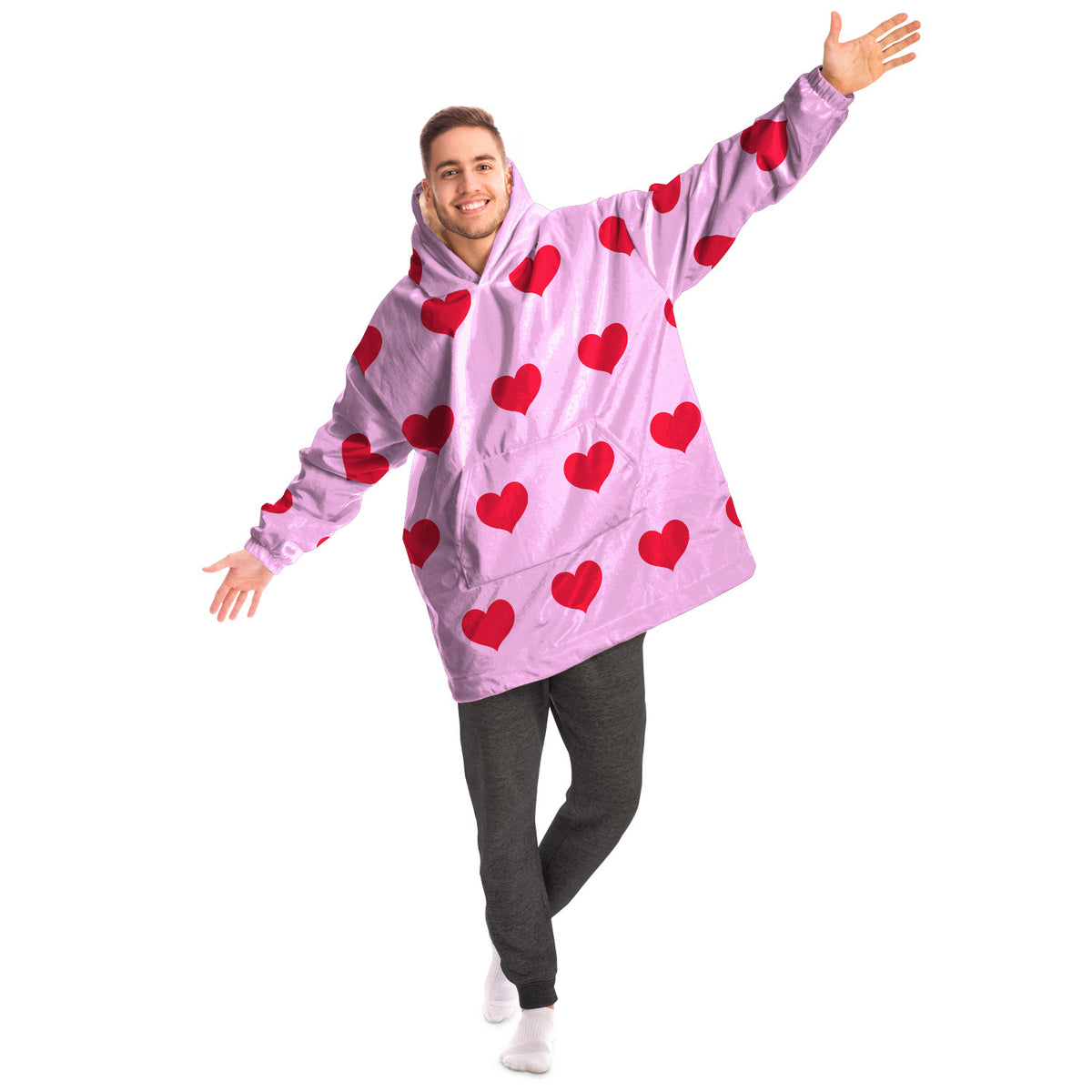 Harajuku Hearts Snug Hoodie, Blanket Hoodie, Rave Hoodie, Festival Hoodie, Loungewear