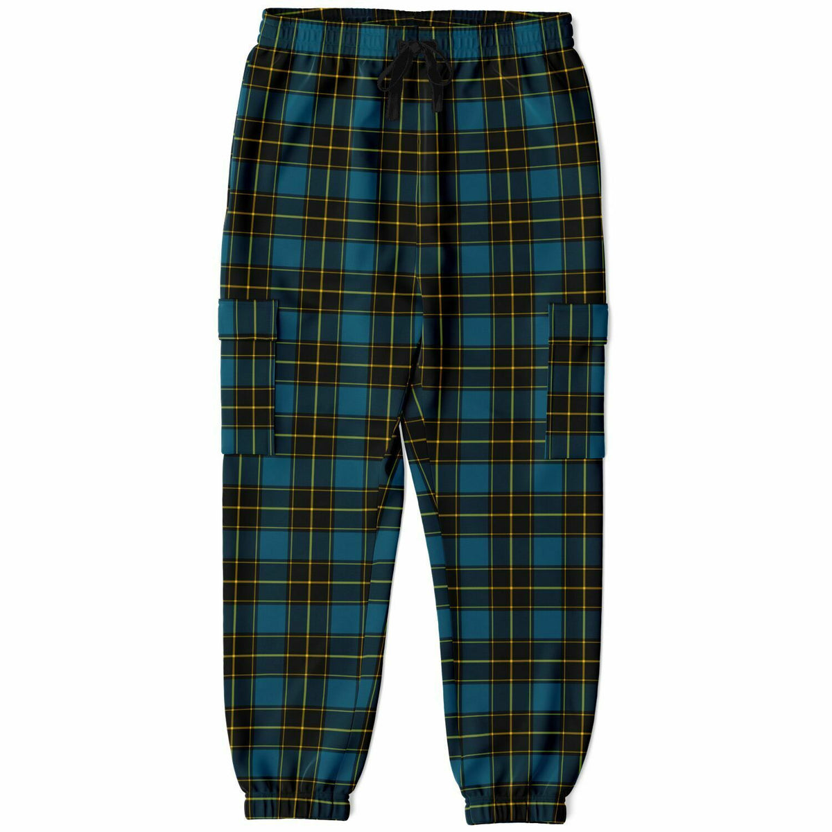 Tartan Fashion Cargo Sweatpants - AOP