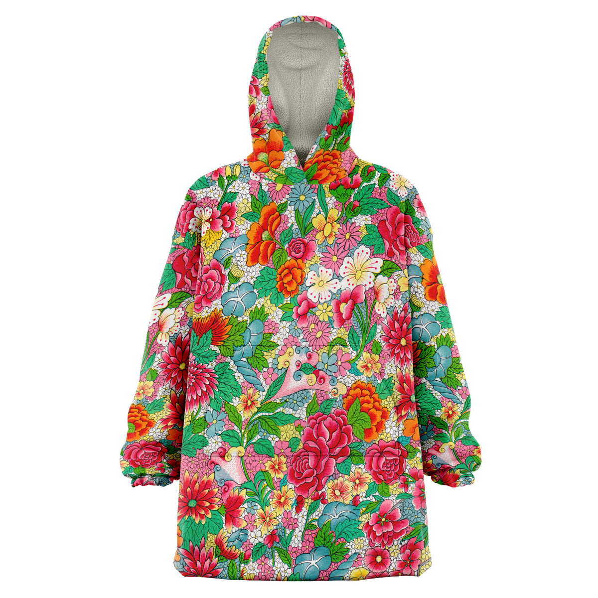 Art Nouveau Wearable Blanket Snug Hoodie - Museum Collection Digby