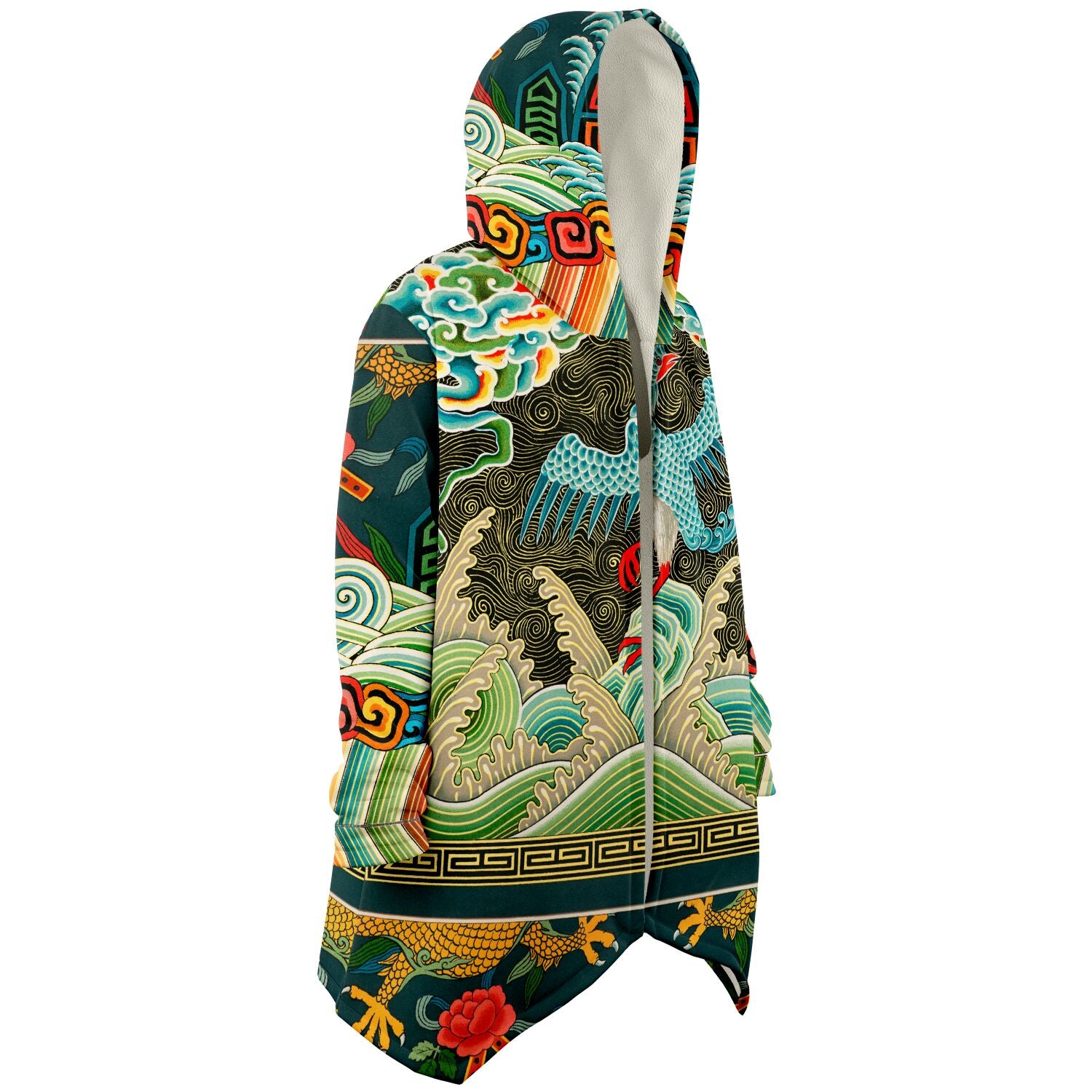 Cape à Capuche en Micropolaire Art Nouveau (Collection du Musée)