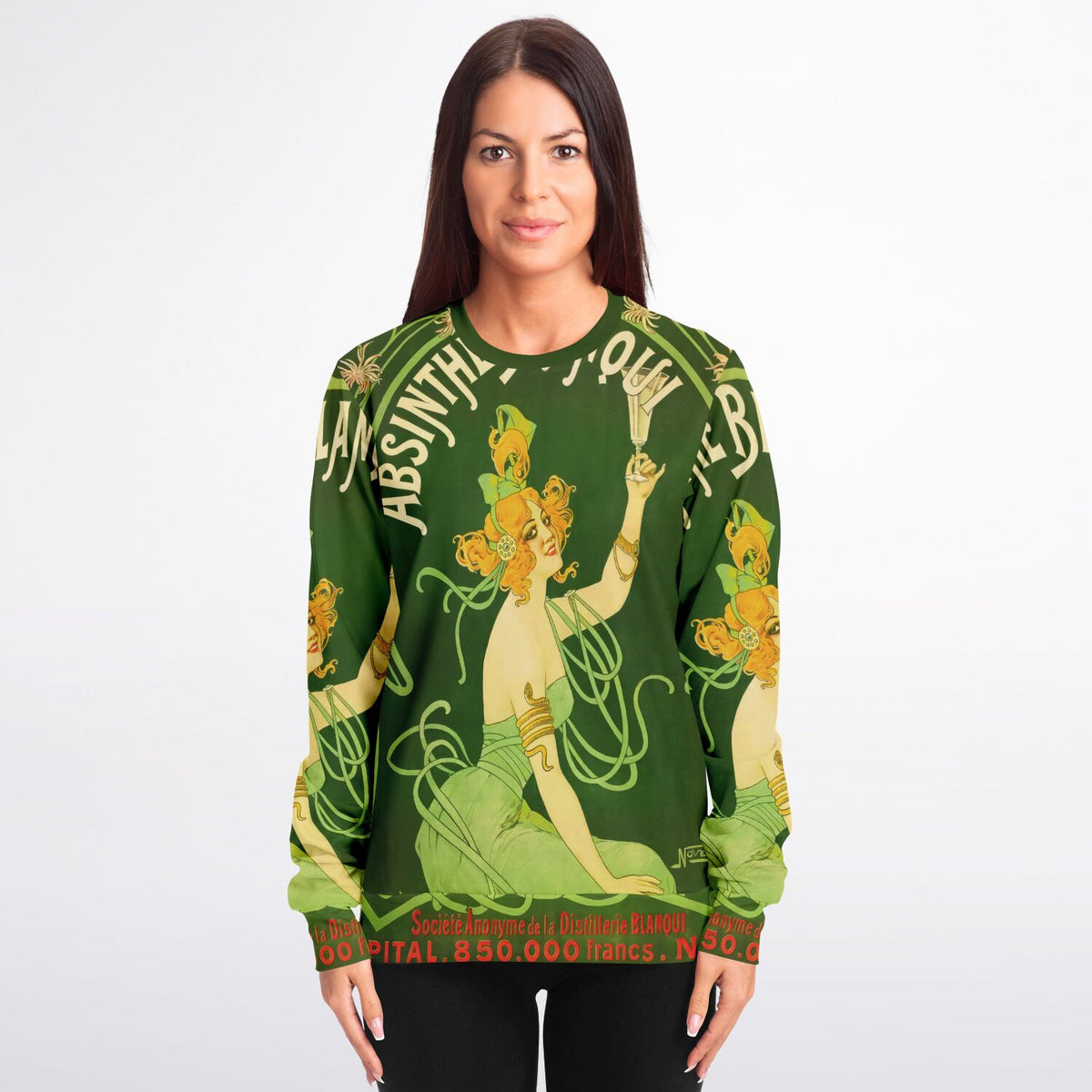 Vintage Absinthe Advert Art Nouveau Sweatshirt - Unisex Comfort