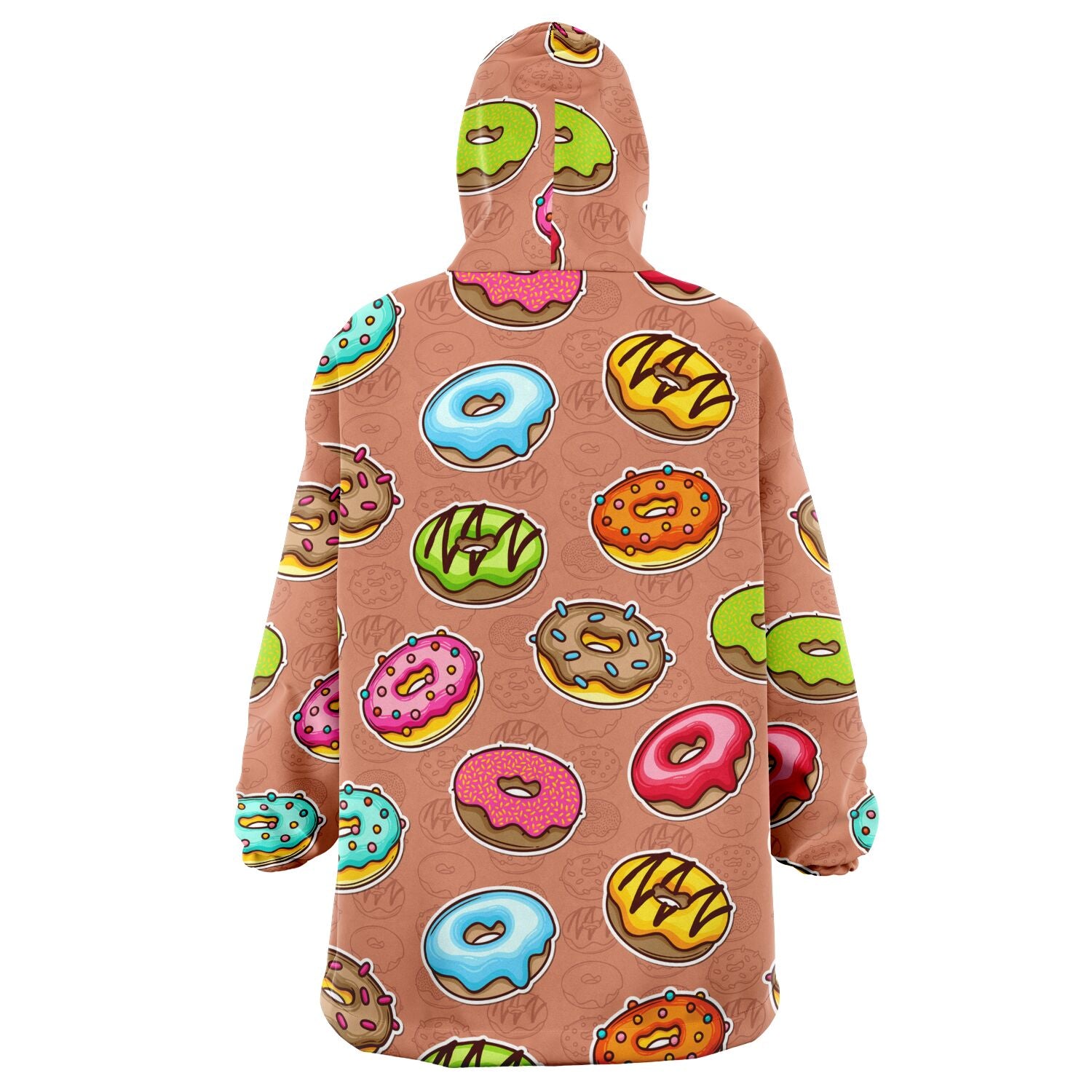 Snug Hoodie Wearable Blanket - Iced Donuts