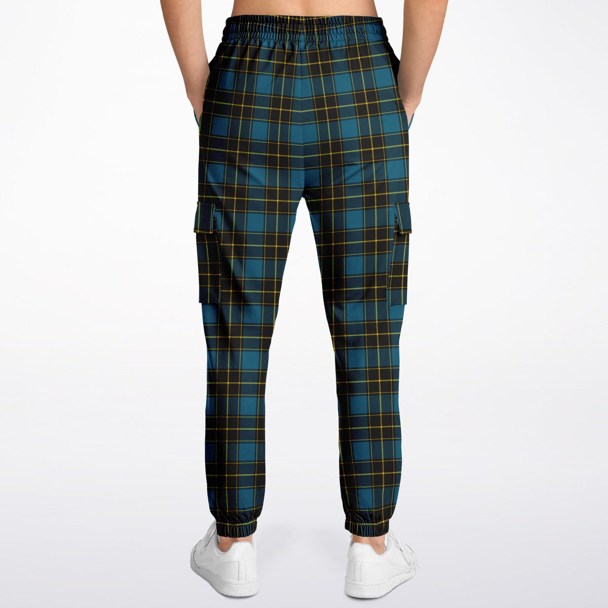 Tartan Fashion Cargo Sweatpants - AOP
