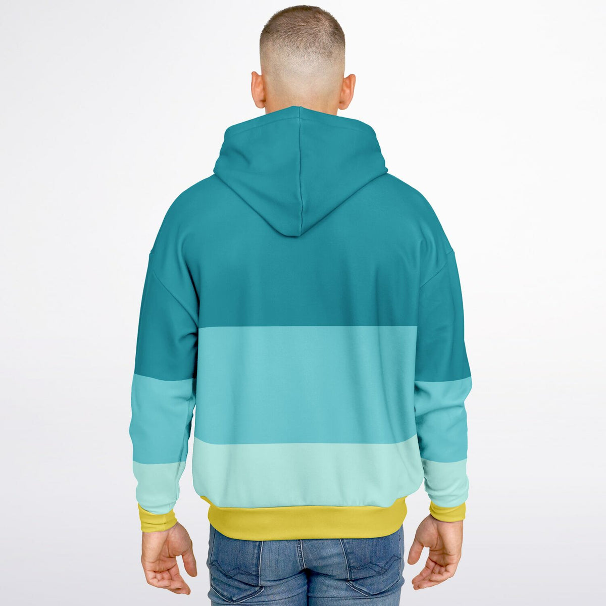 The Beach Color block Heavyweight Oversized Hoodie