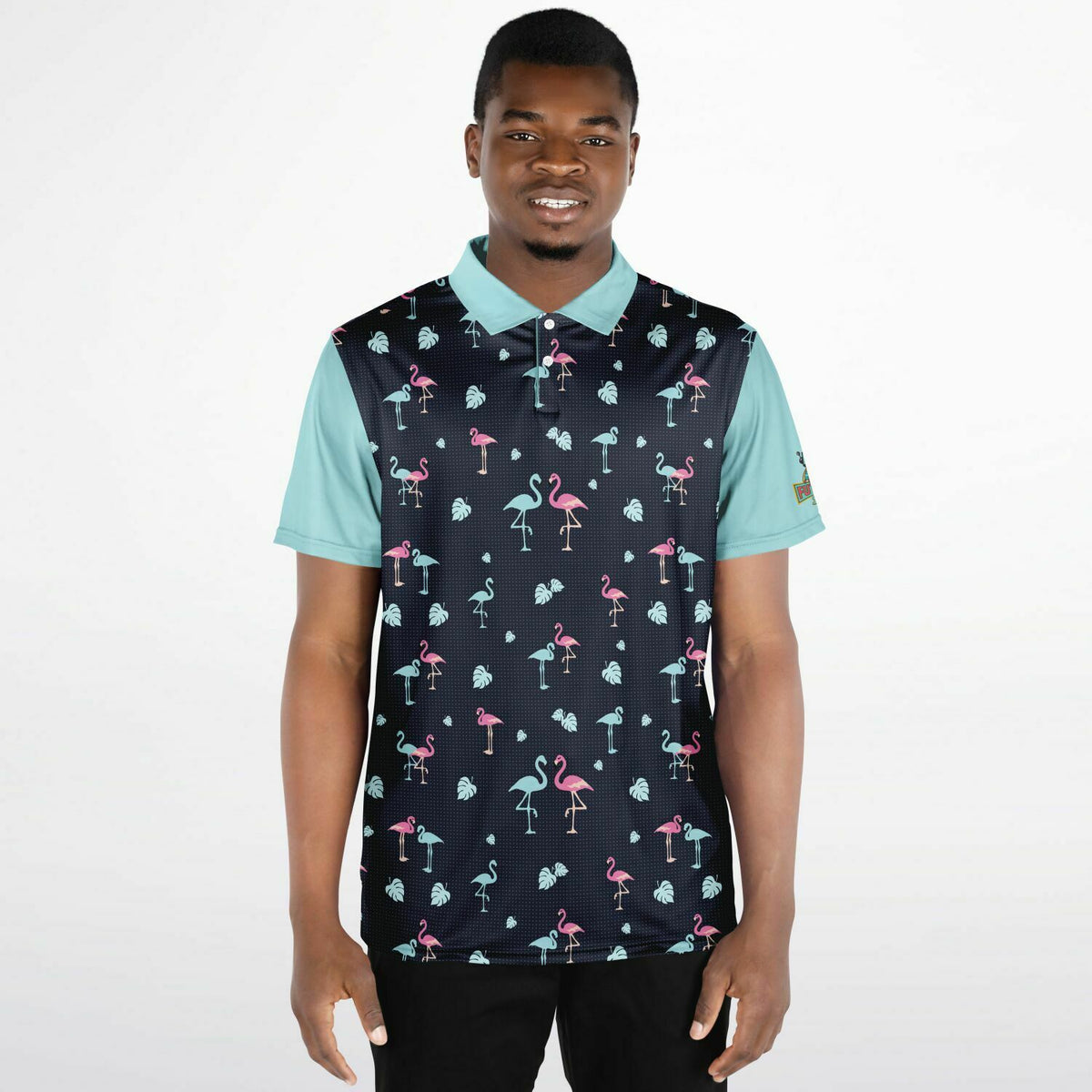 Performance Golf Polo Retro Flamingo