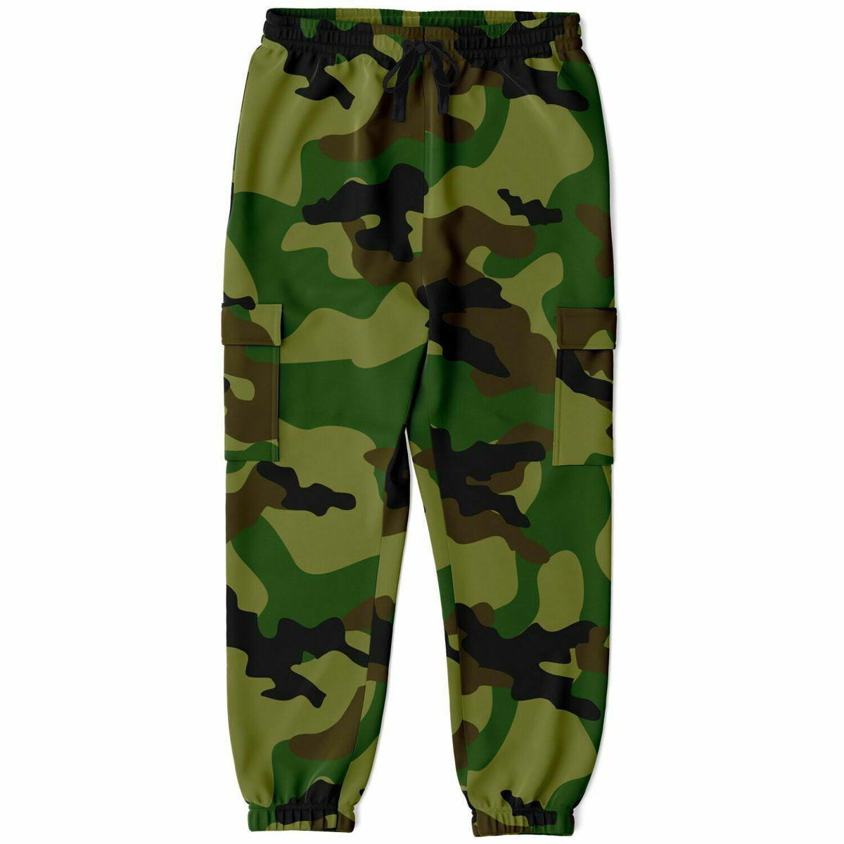 Green Camo Cargo Sweatpants