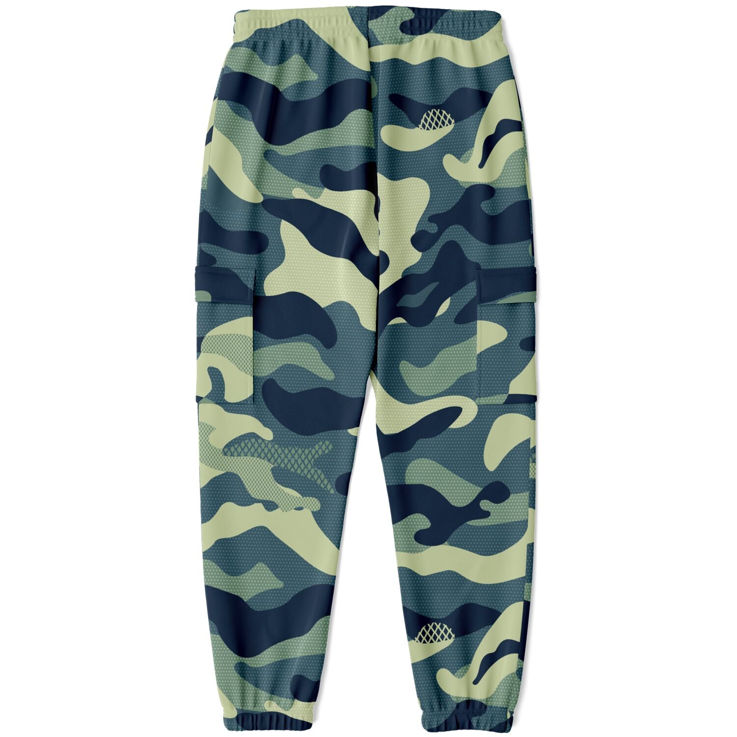 Sportliche Cargo-Jogginghose mit Camouflage-Muster 