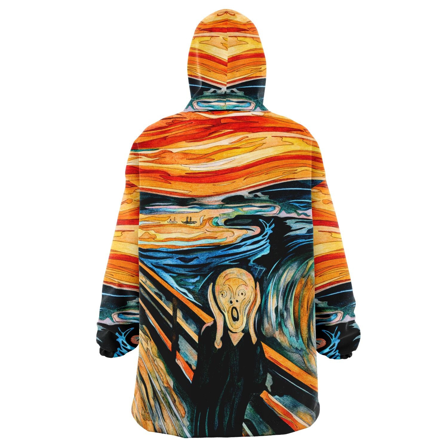 Microfleece Snug Hoodie Wearable Blanket The Scream