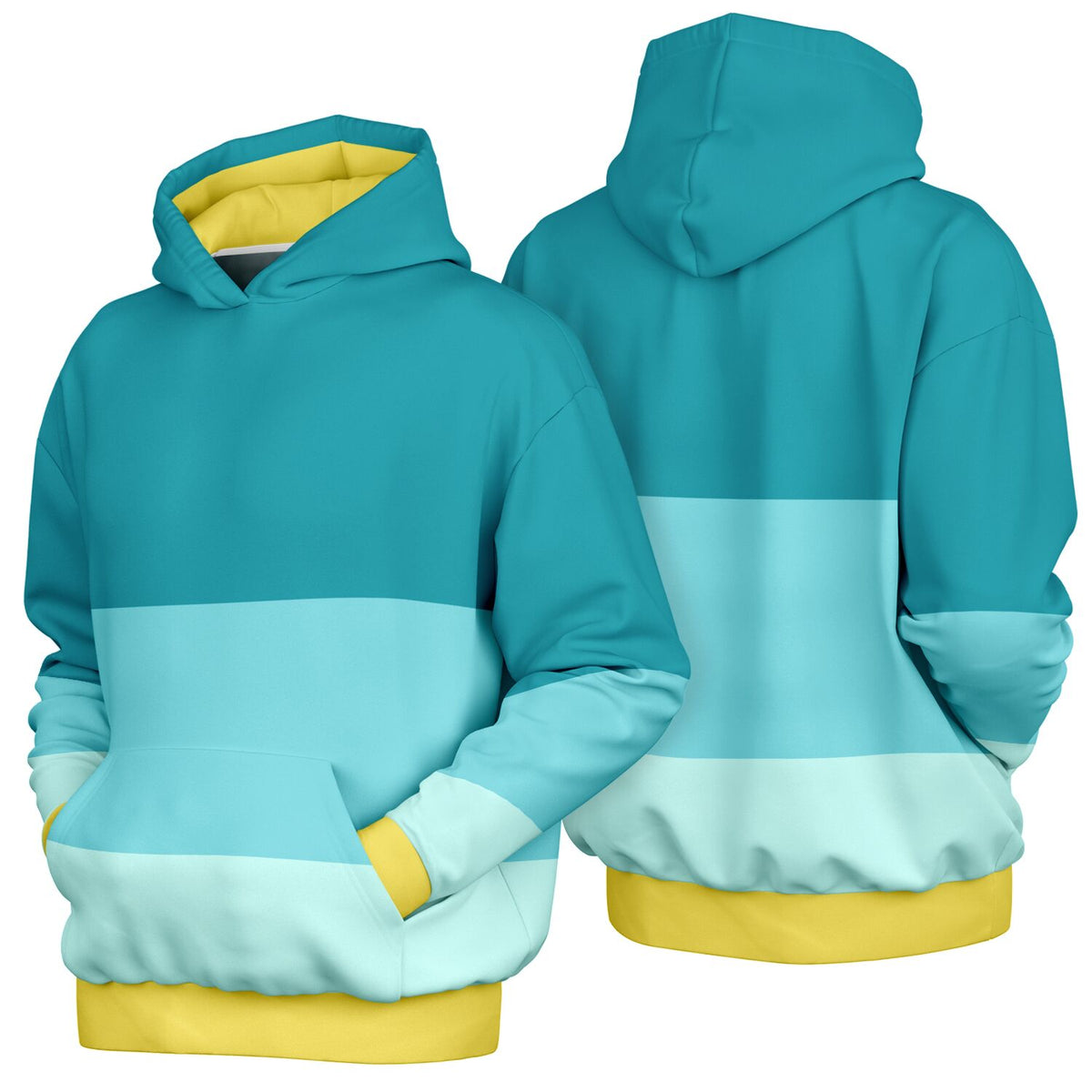 The Beach Color block Heavyweight Oversized Hoodie