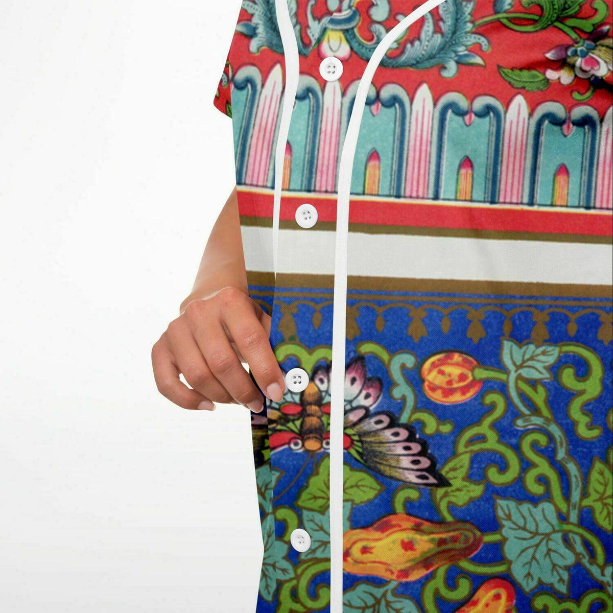 Art Nouveau Baseball Jersey Dress