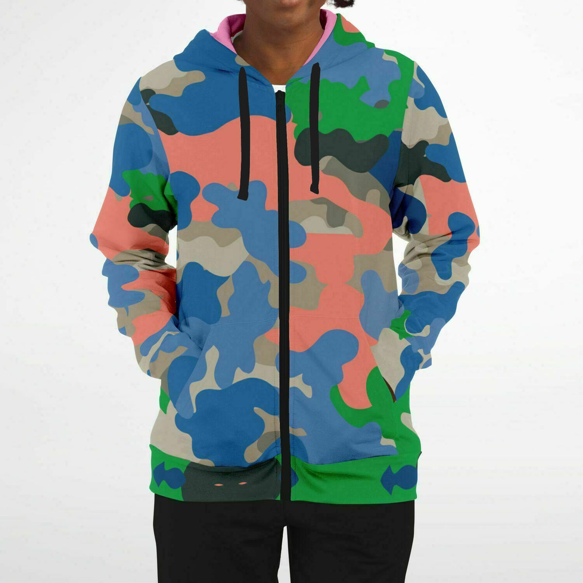 Street Camo Zip-Up Hoodie