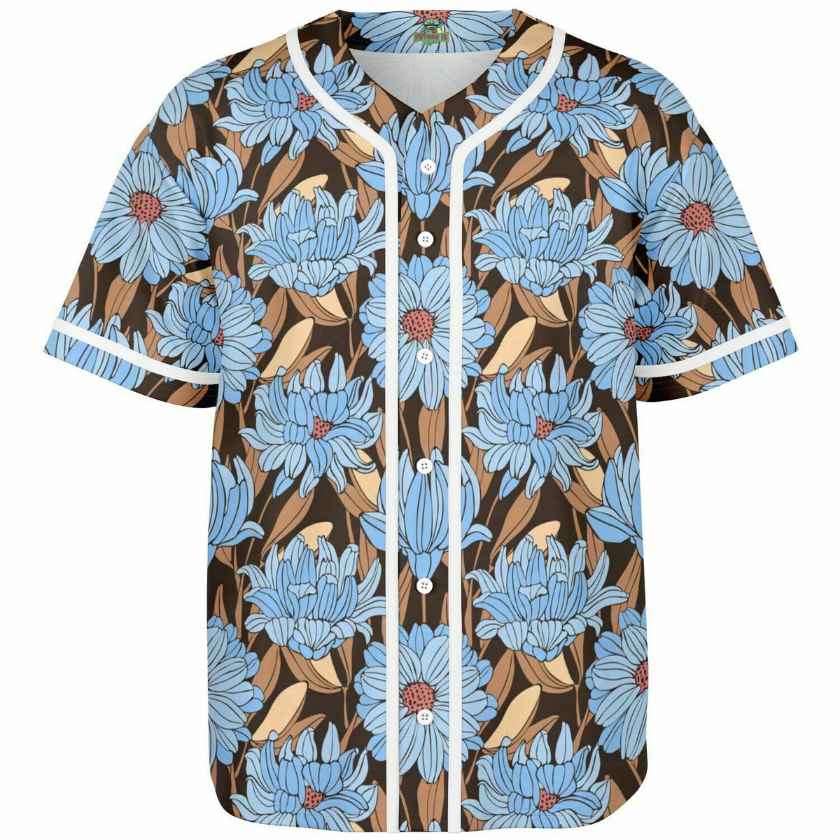 Art Nouveau Floral Baseball Jersey