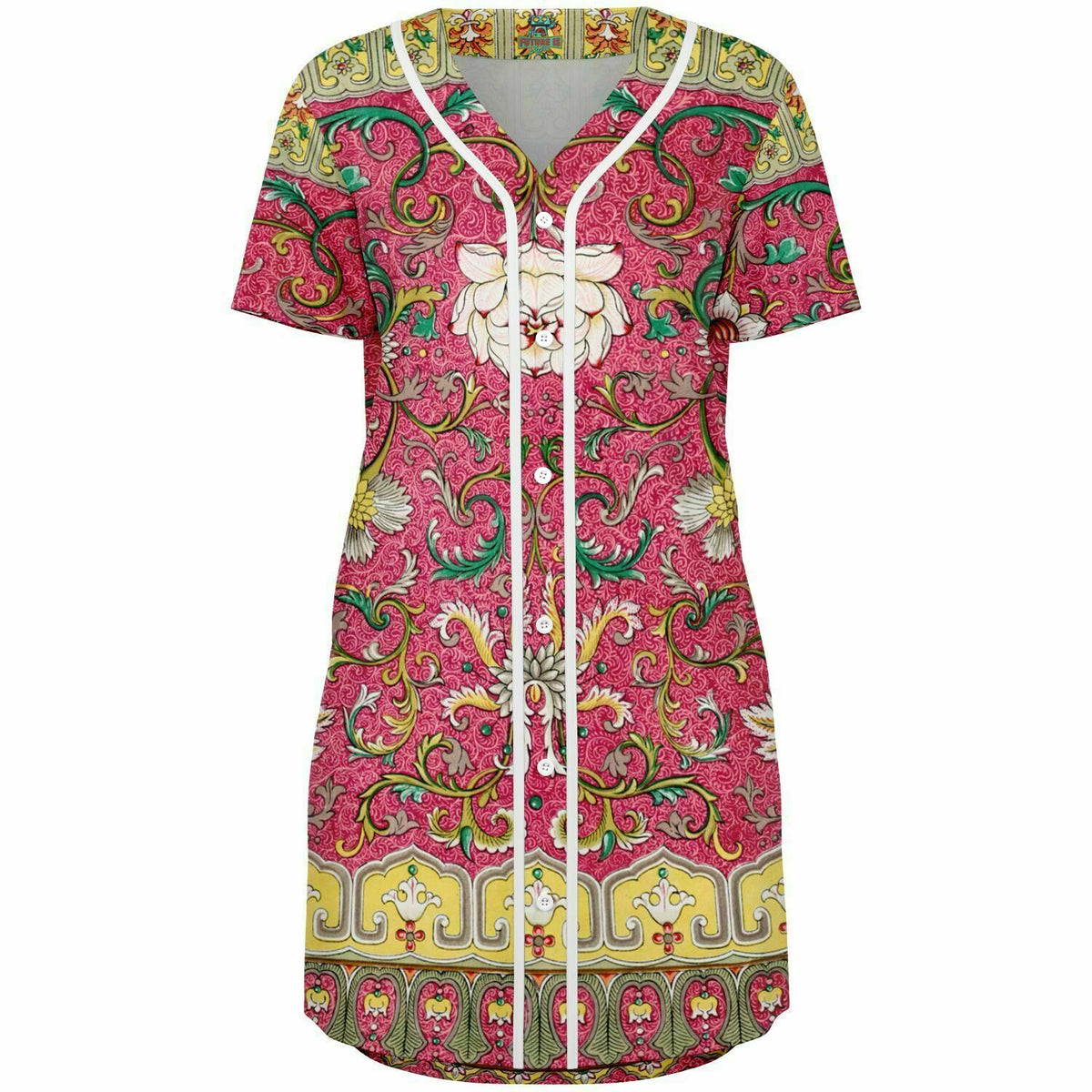 Vintage Art Nouveau Baseball Jersey Dress