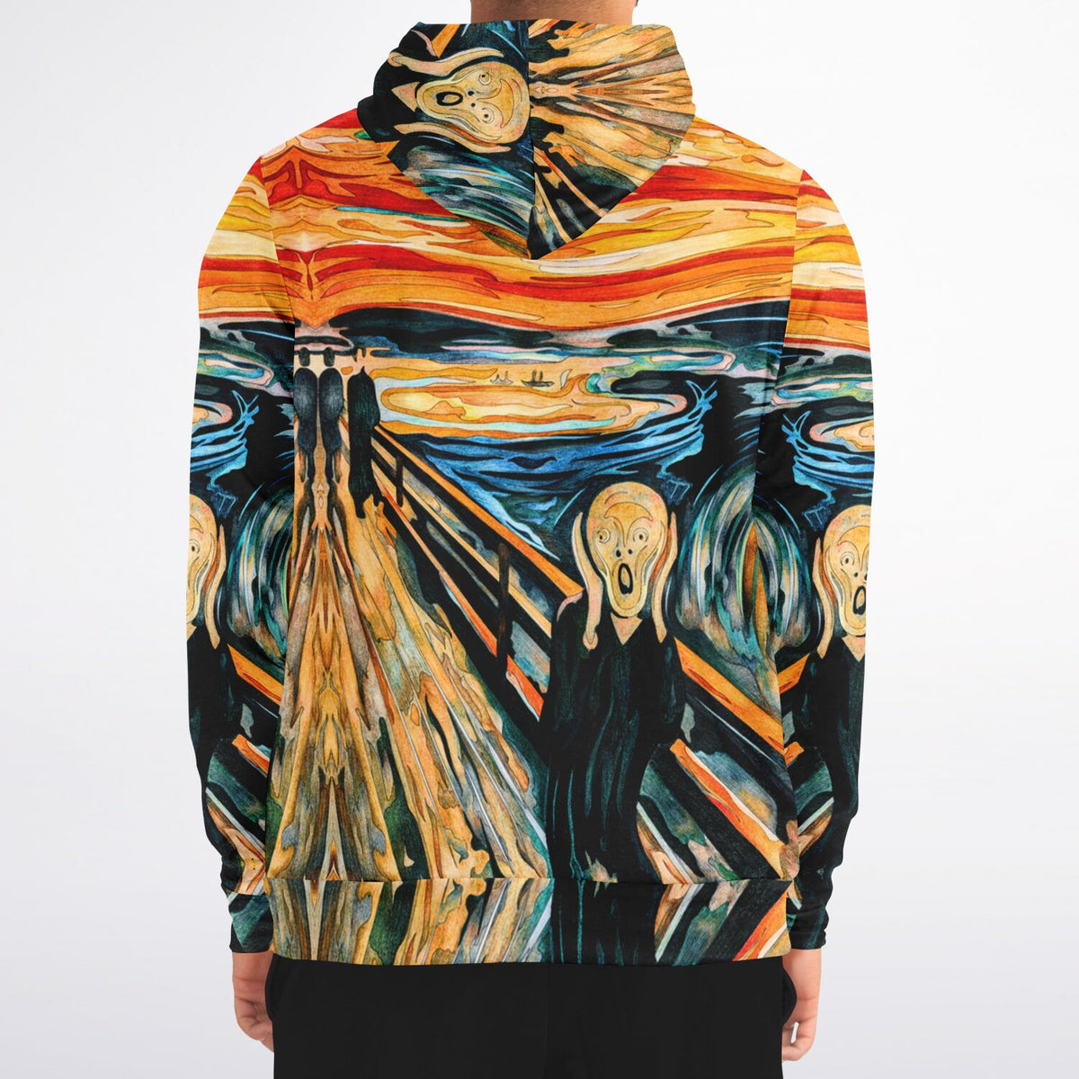 Art Print Hoodie &quot;The Scream&quot; by Edvard Munch