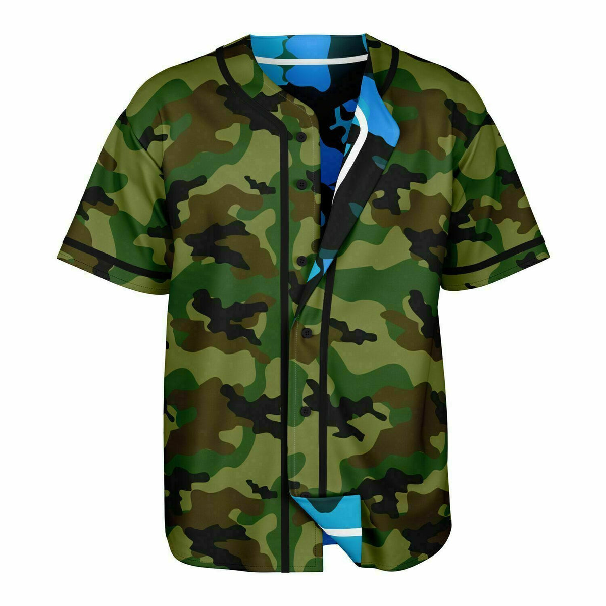 Y2K Double Camo Reversible Baseball Jersey