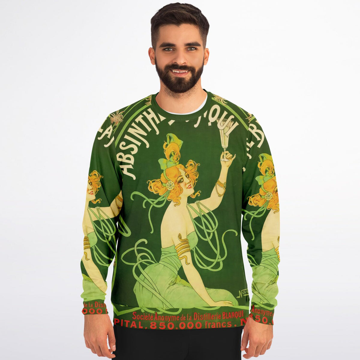 Vintage Absinthe Advert Art Nouveau Sweatshirt - Unisex Comfort
