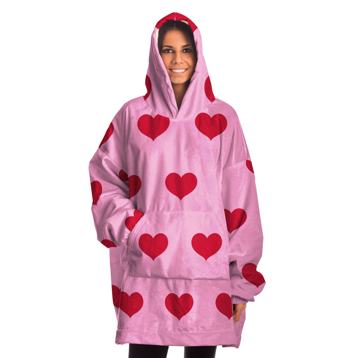 Harajuku Hearts Snug Hoodie, Blanket Hoodie, Rave Hoodie, Festival Hoodie, Loungewear