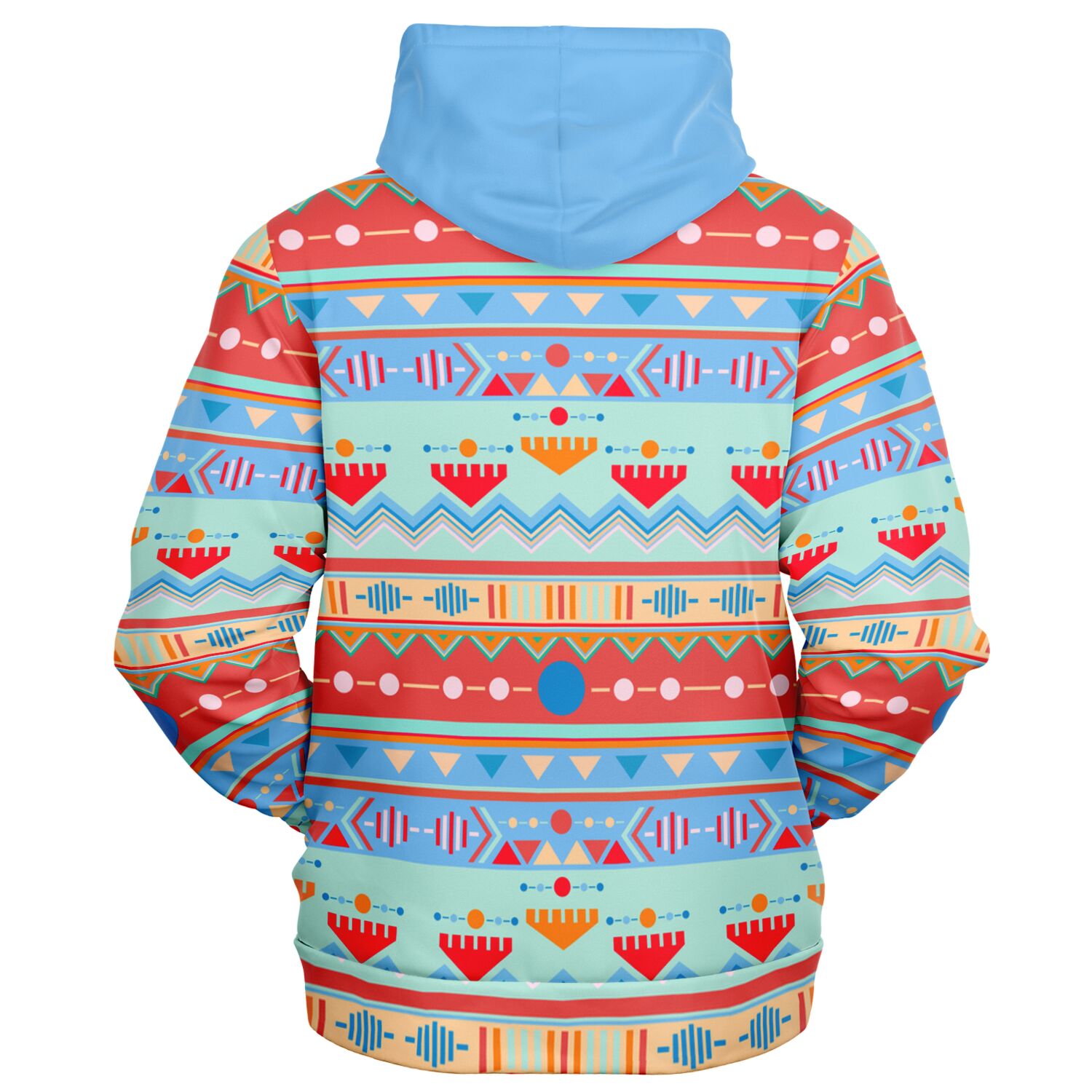 Aztec Pattern Zip Up Hoodie Heavyweight 300GSM