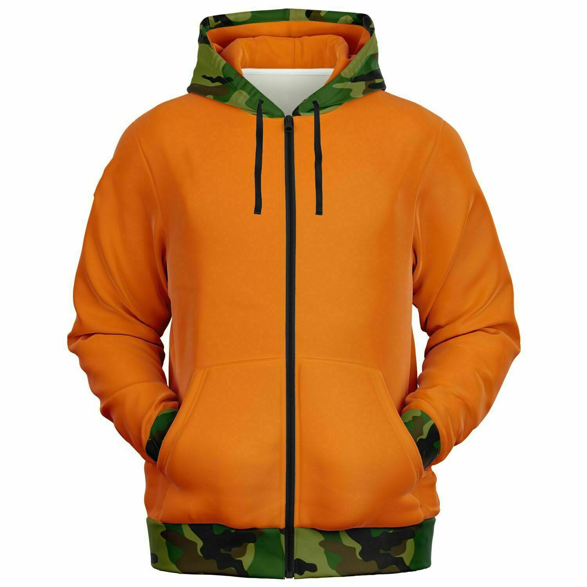 Duck Camo Zip-Up Hoodie – Premium Handmade, Exceptional Comfort, Durable, High Definition Print