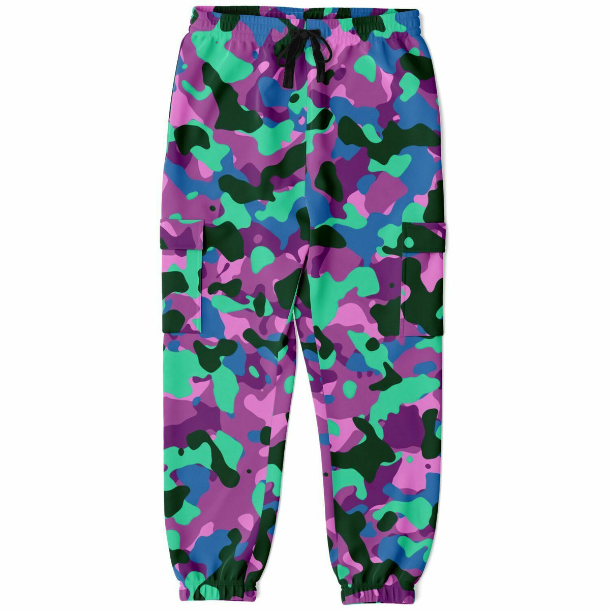 Camouflage-Cargo-Jogginghose aus Poly-Baumwolle – AOP 