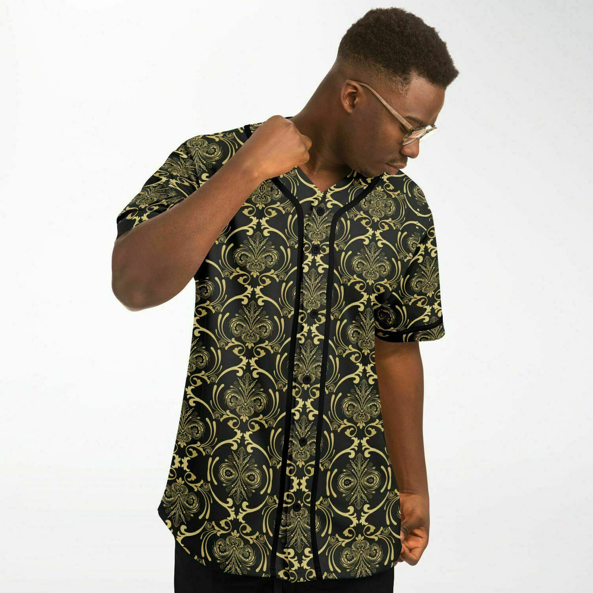 Art Deco Gold Baseball Jersey