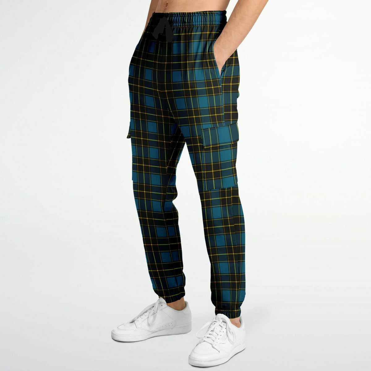 Tartan Fashion Cargo Sweatpants - AOP