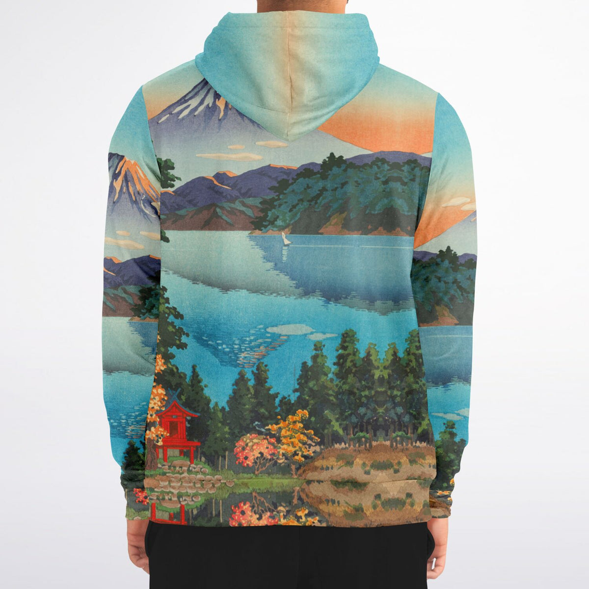Vintage Art Zip-Up Hoodie - AOP