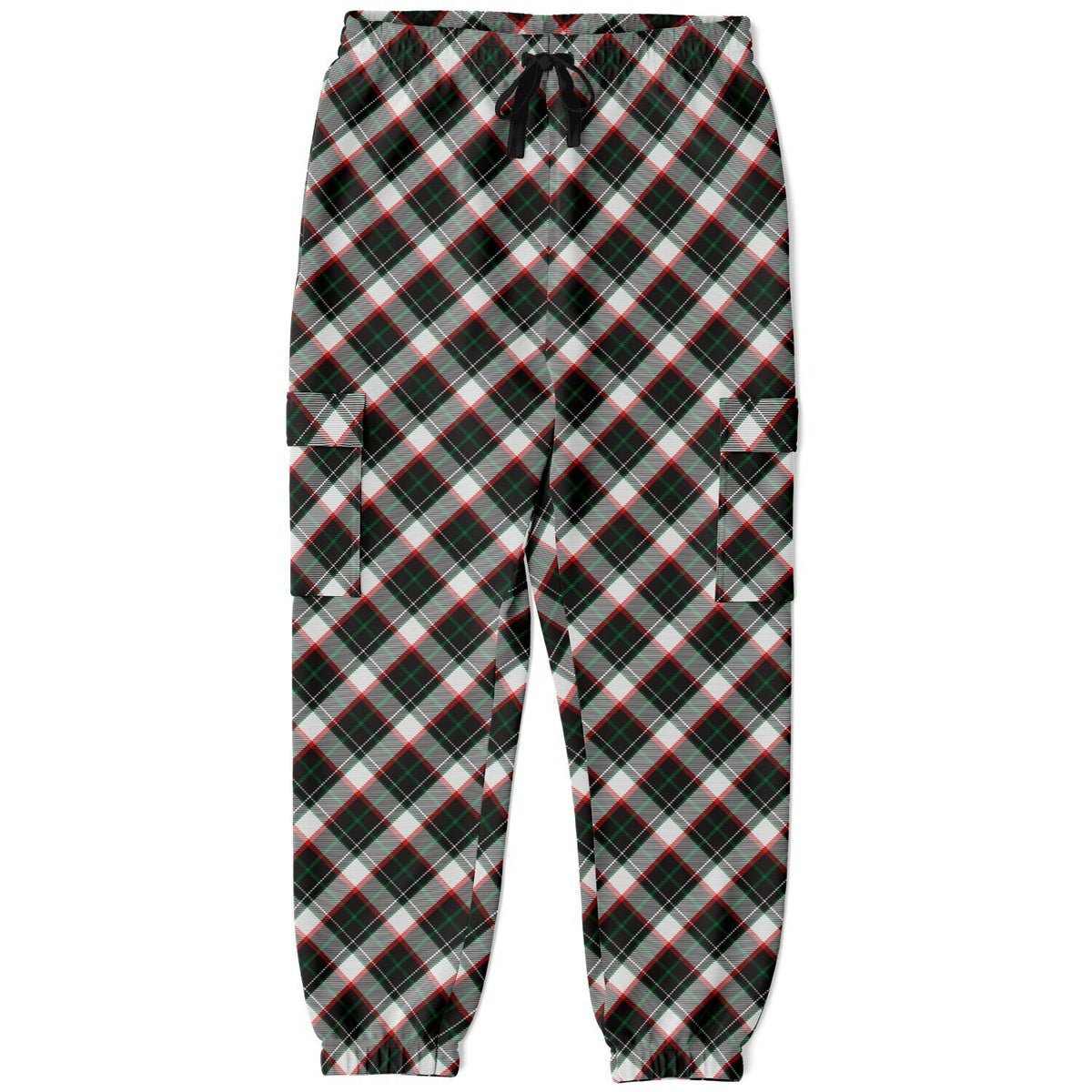 90s style Plaid Cargo Joggers