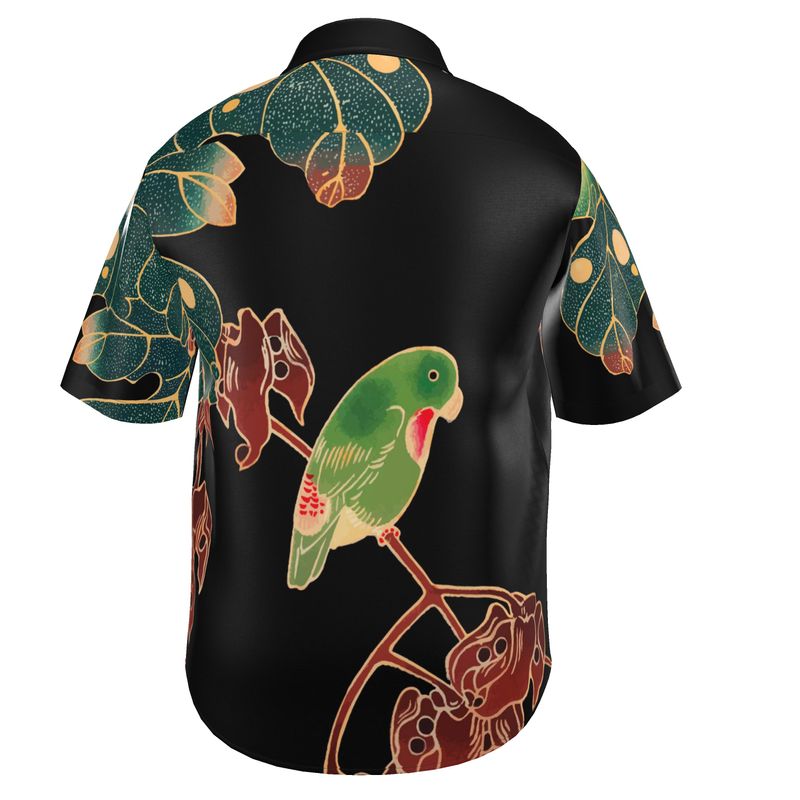 Paroquet Silk Shirt back