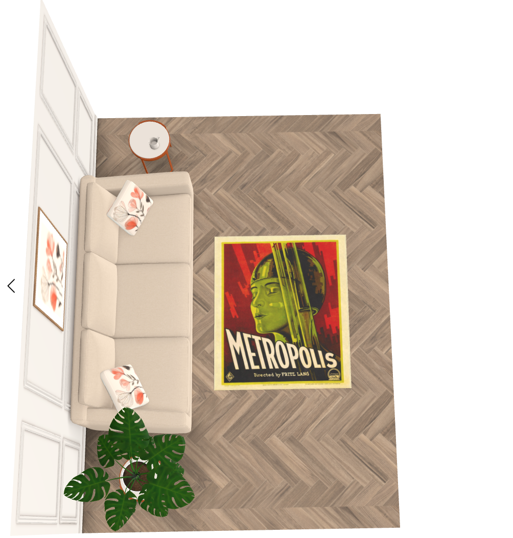 Classic Art Deco Sci Fi &quot;Metropolis&quot; Velvet Shimmer Rug