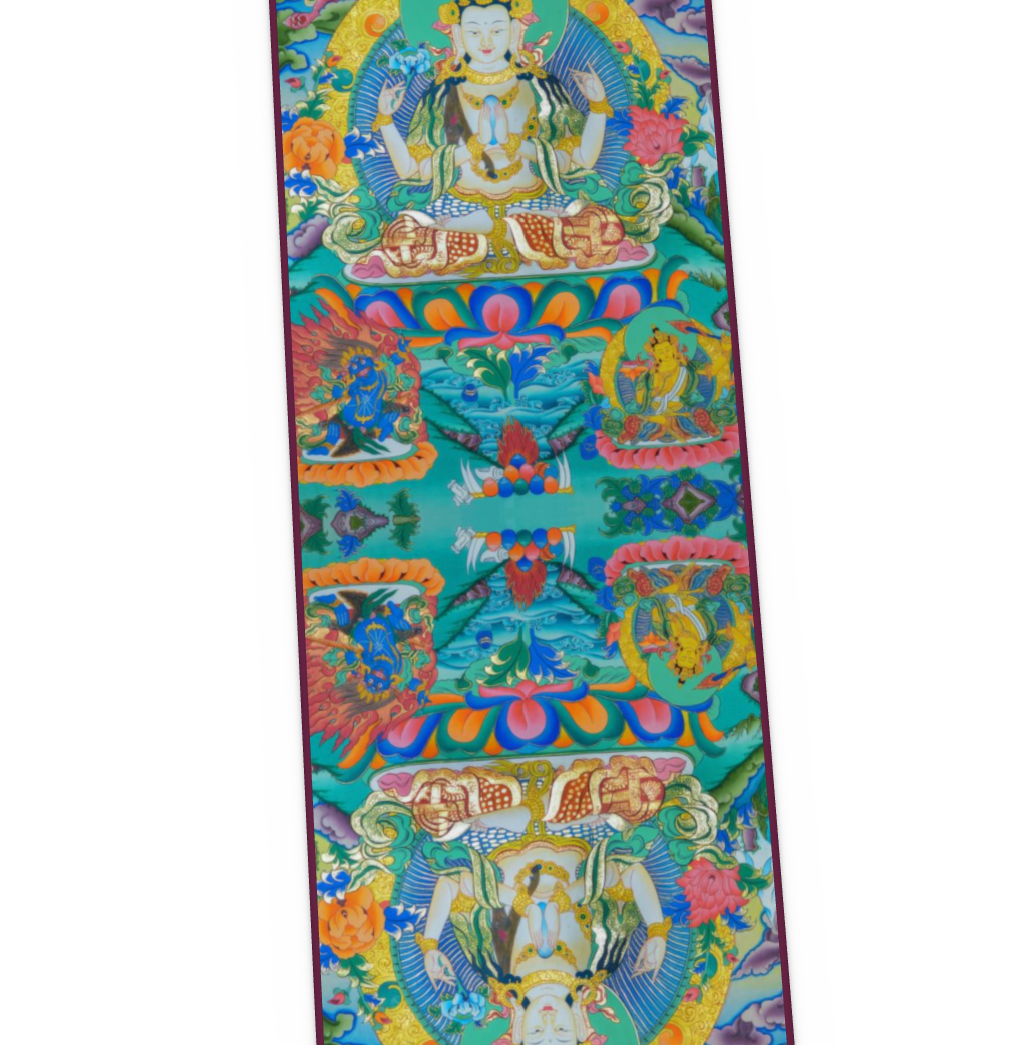 Chenrezig Thangka Yoga Mat