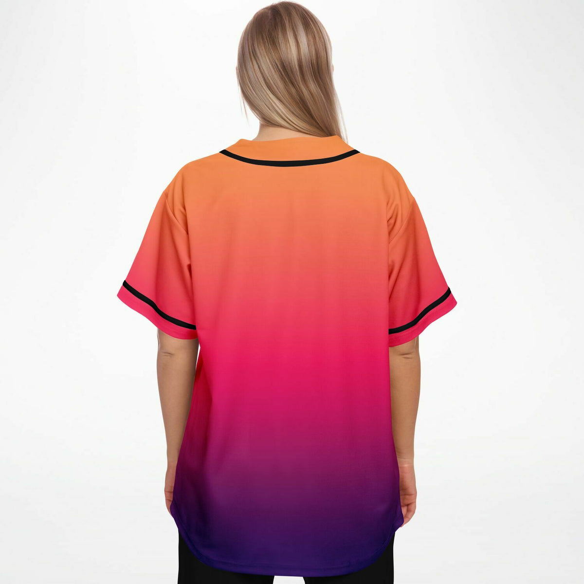 Baseball Jersey - Ombre Midnight Sunset