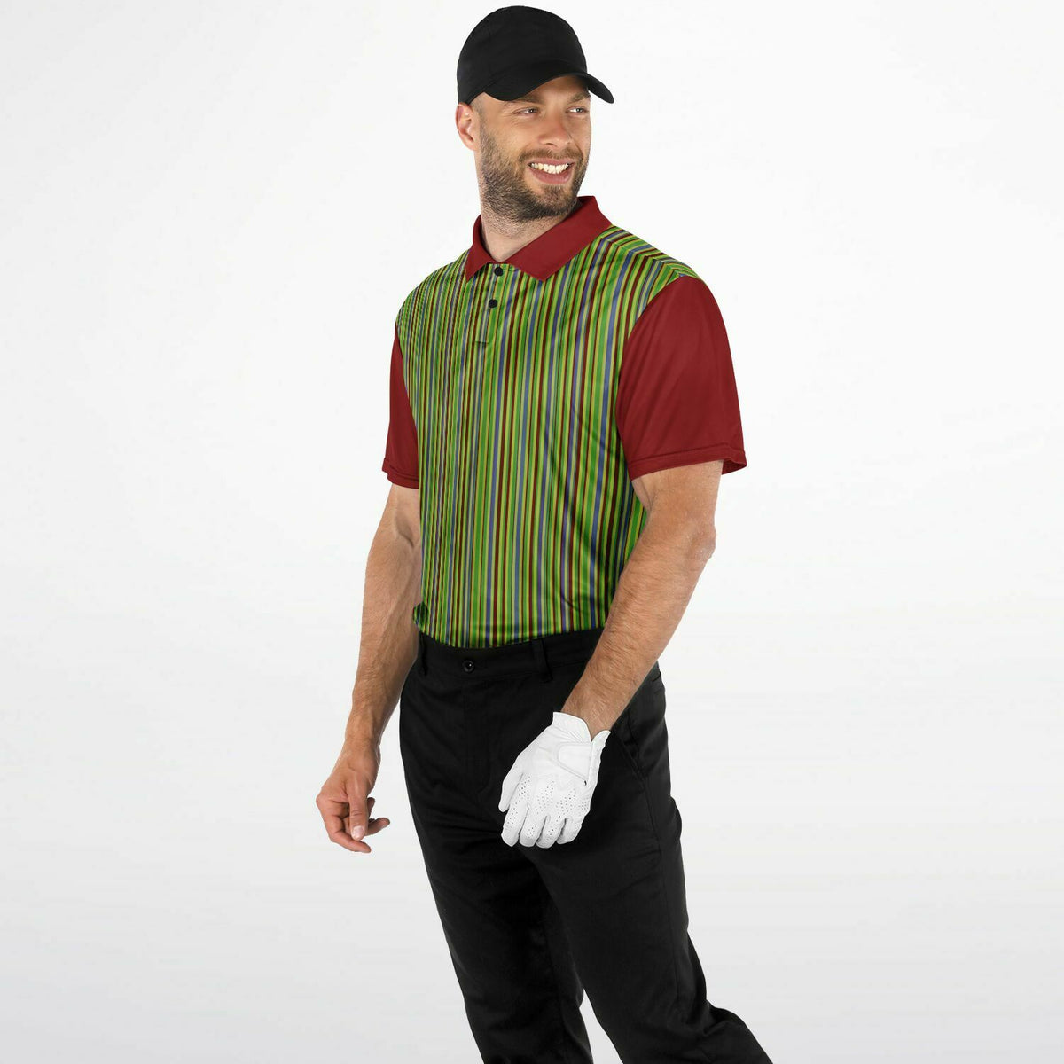 Performance Golf Polo, Sweat Wicking Recycled Polyester