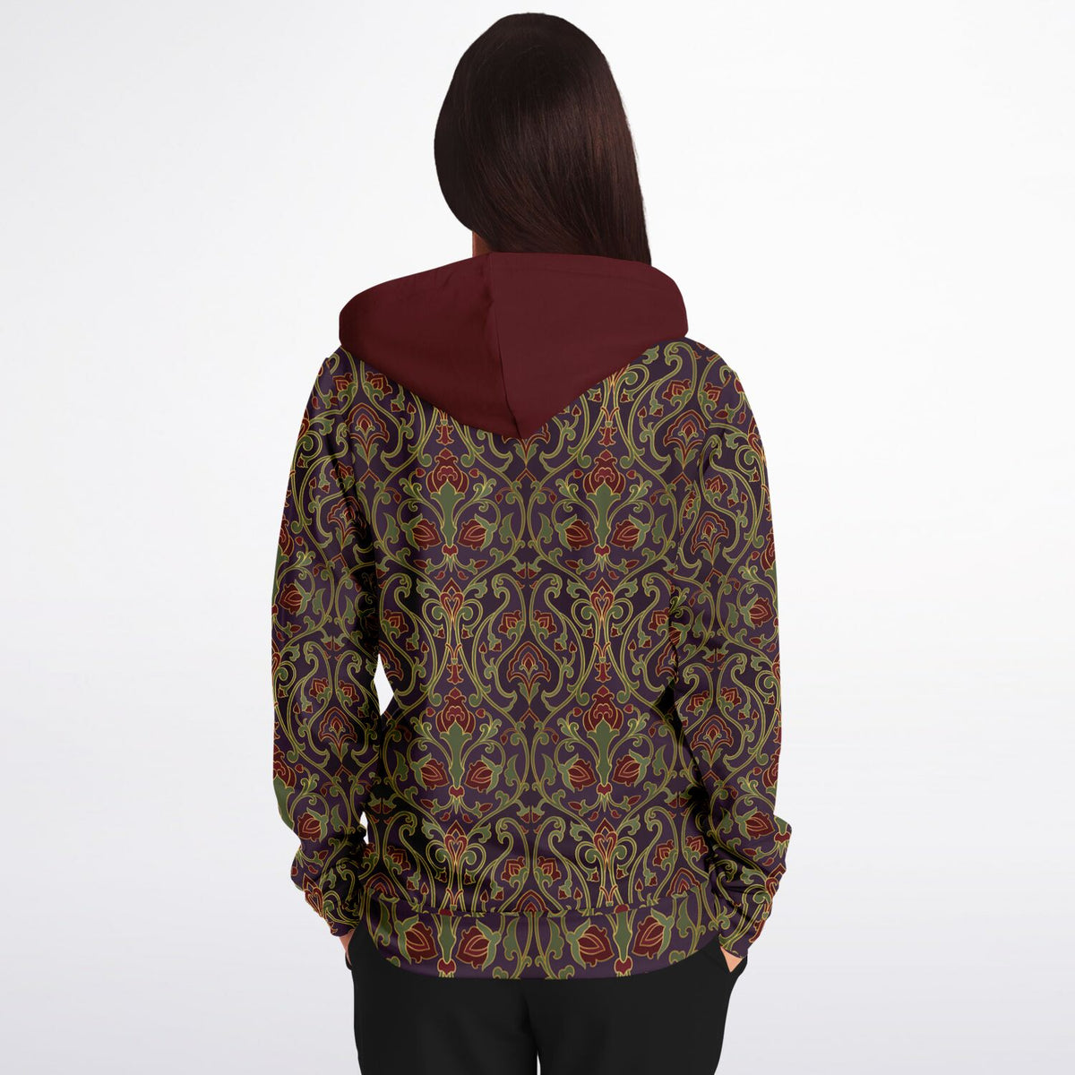 Art Deco Zip-Up Hoodie