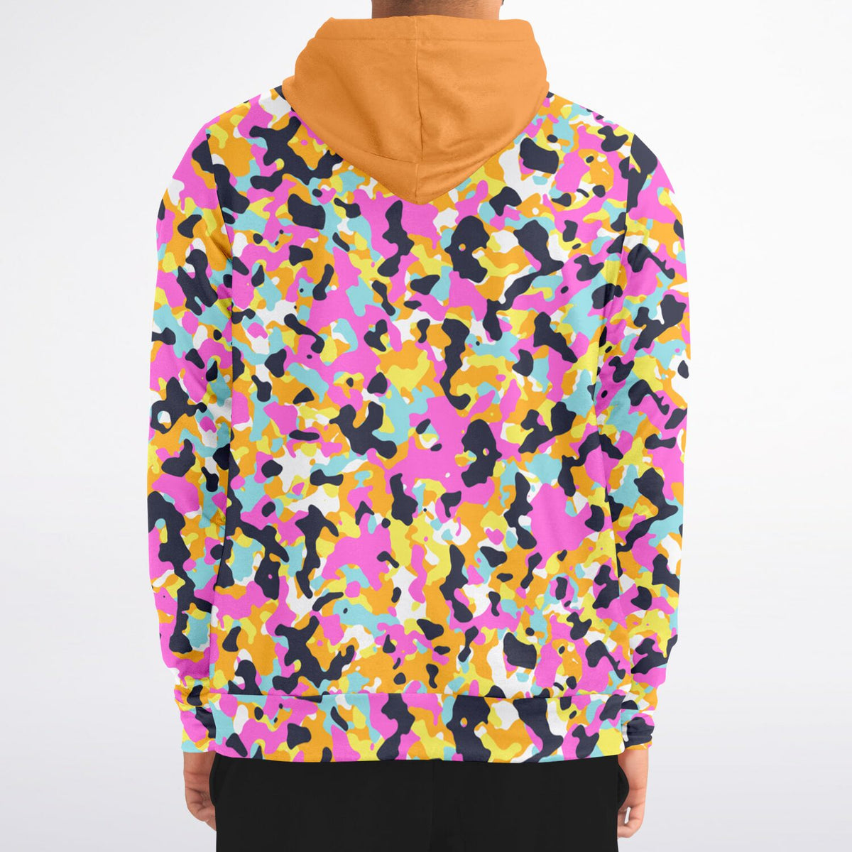 Y2K Camo Zip-Up Hoodie