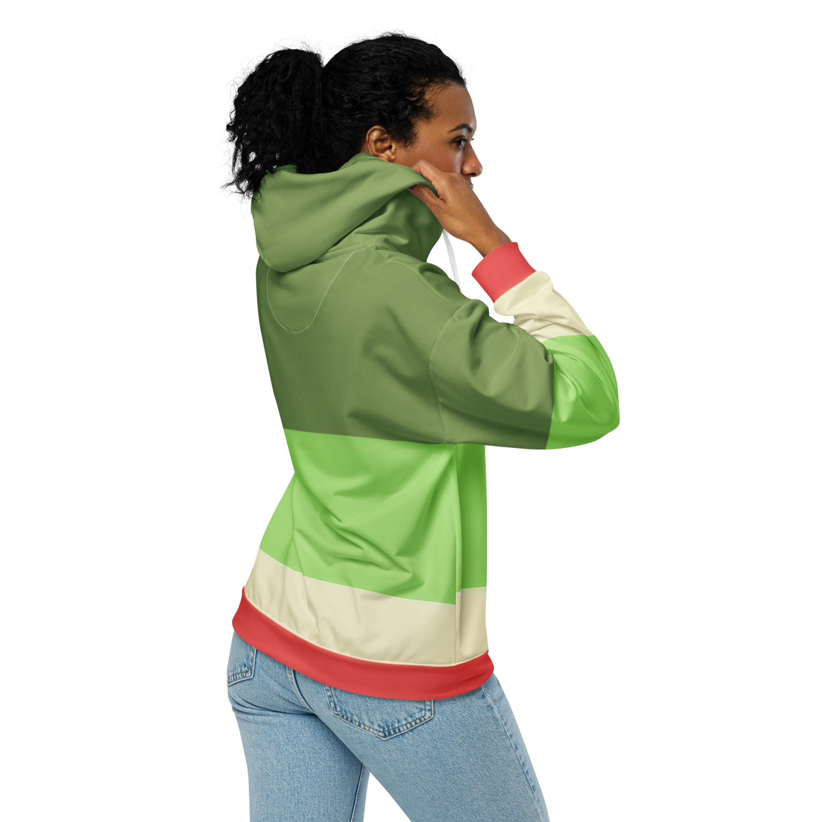 Heavy-weight Zip Hoodie Colour Block