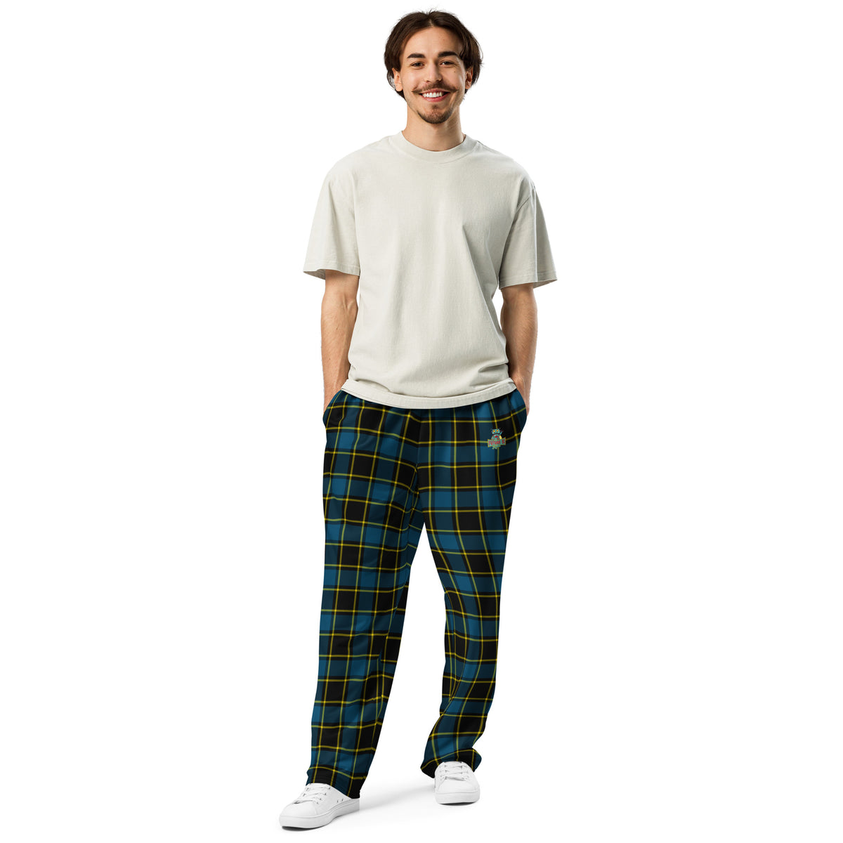 Tartan Wide-leg joggers