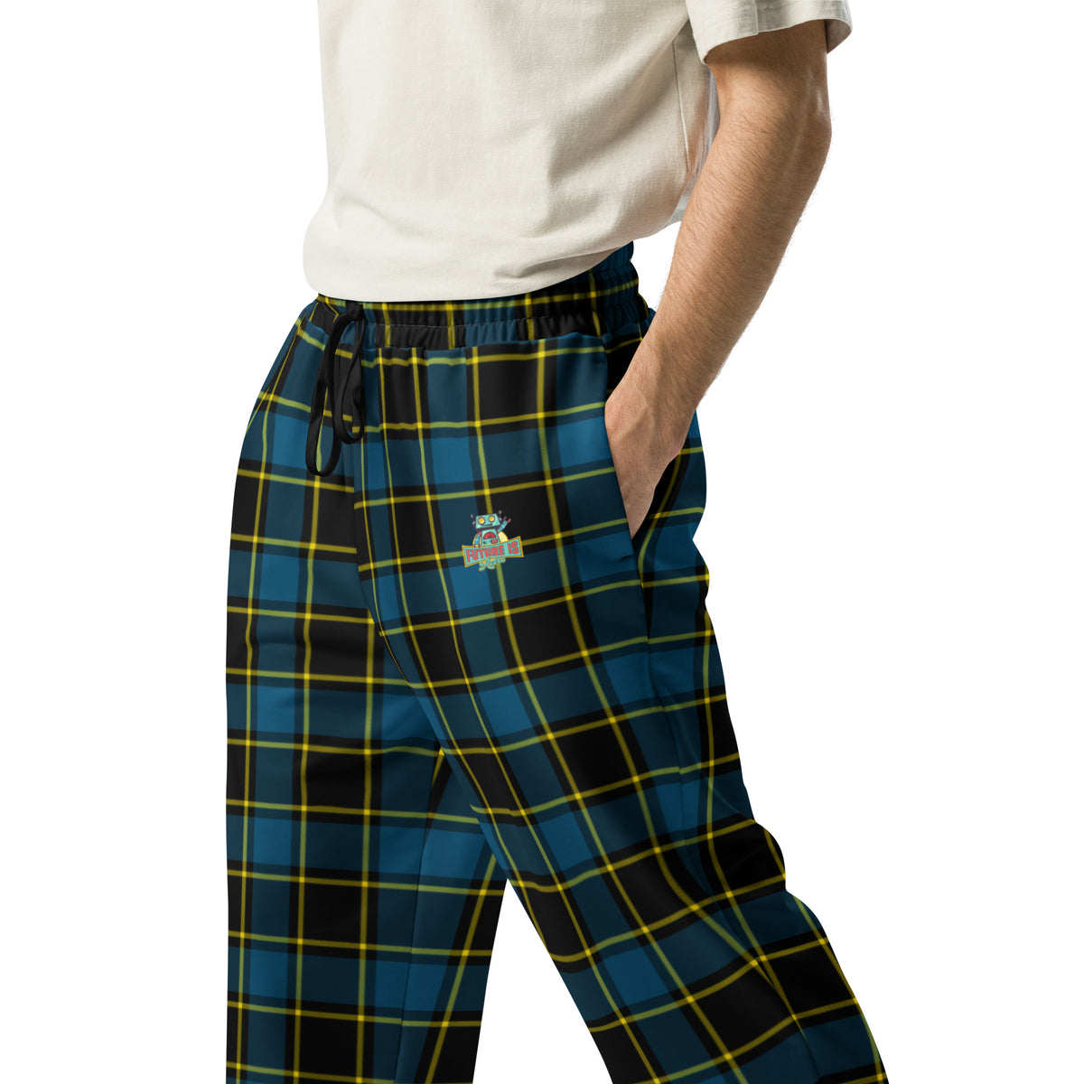 Tartan Wide-leg joggers