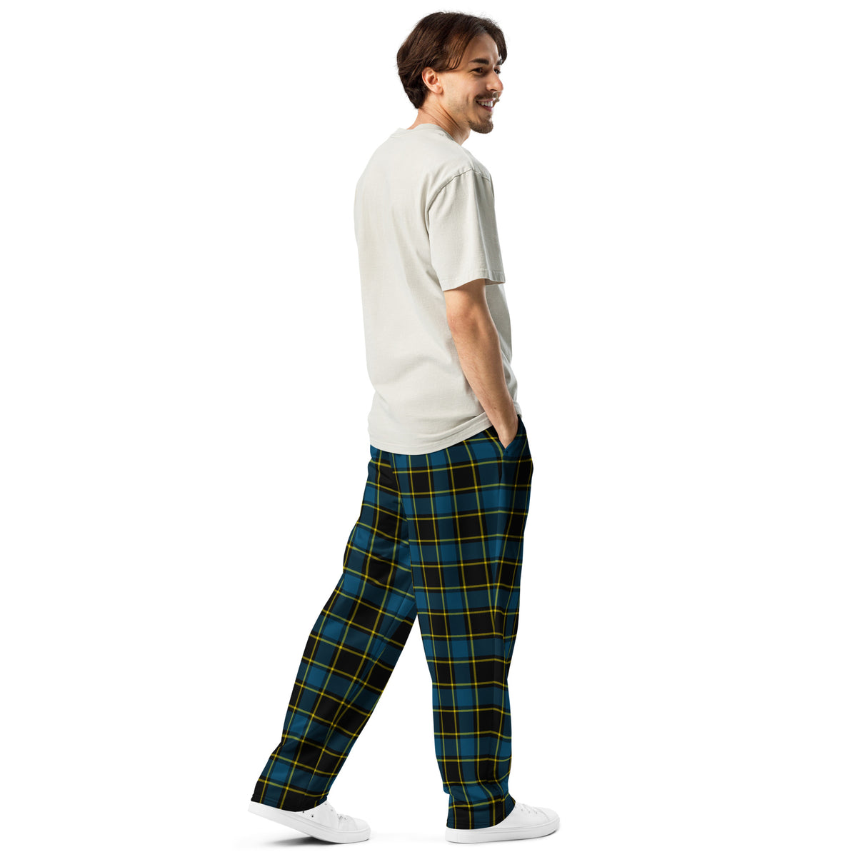 Tartan Wide-leg joggers