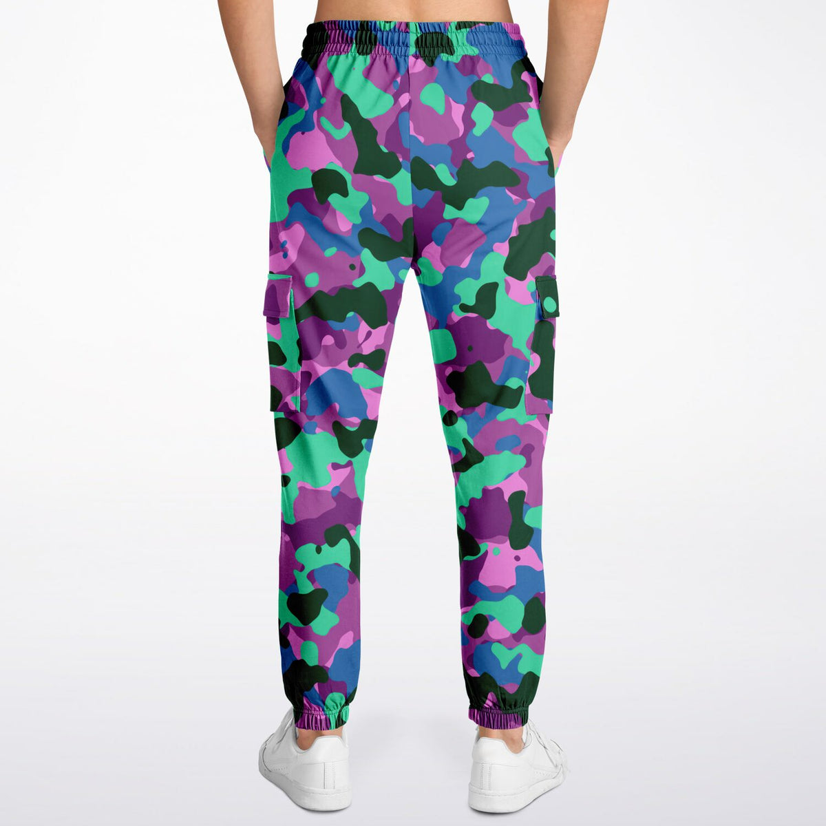 Camouflage-Cargo-Jogginghose aus Poly-Baumwolle – AOP 