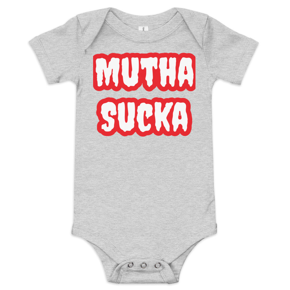 Mutha Sucka Baby Kurzarm-Einteiler