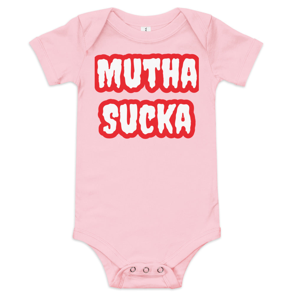 Mutha Sucka Baby Kurzarm-Einteiler